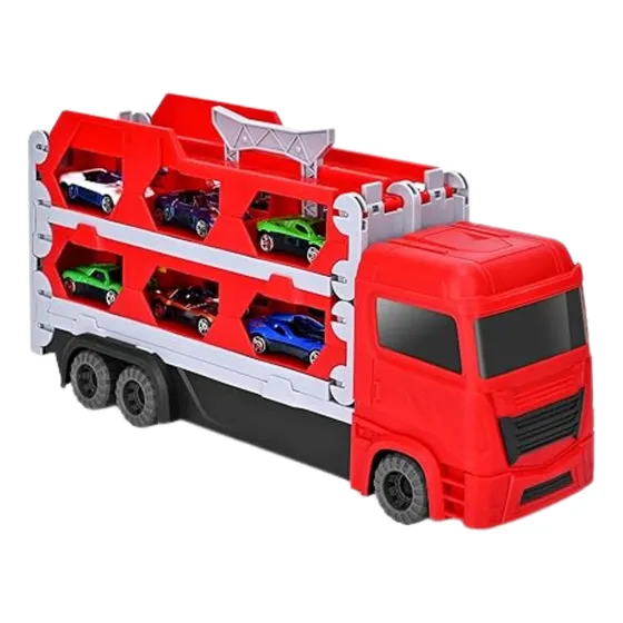 Camion De Juguete Grande Lanzador Carros Carrera Pista Niños