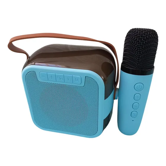 Bocina Karaoke Portátil Fiesta Bluetooth Micrófono Rgb Inala