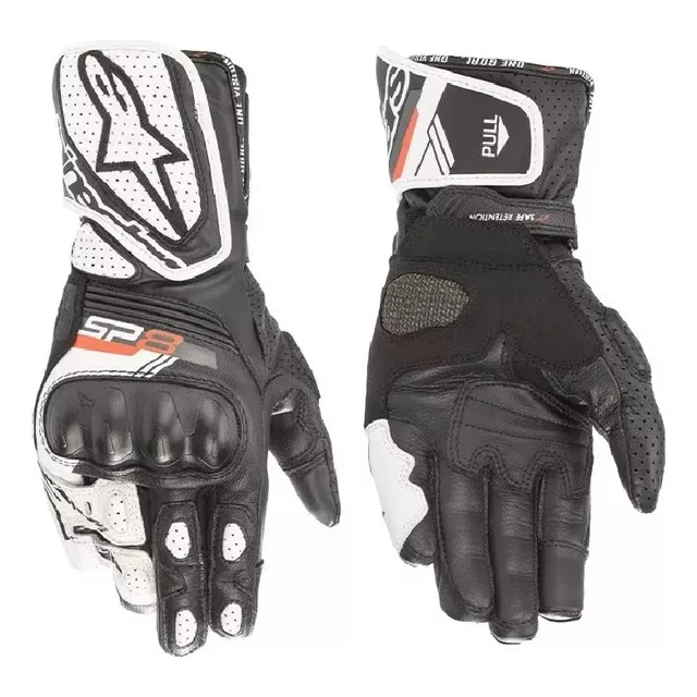 Ys! Guantes Para Motocicletas Negro/blanco Alpinestars Sp-8