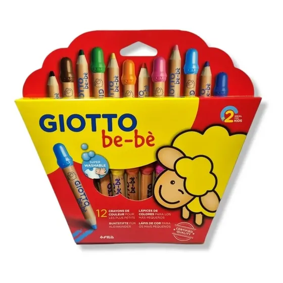 Lápices de Colores Giotto Madera Bebe Pack x 12