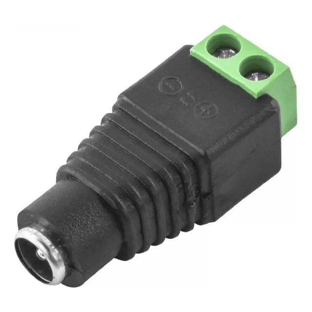 100 Pzs Conectores De Corriente Macho Cctv
