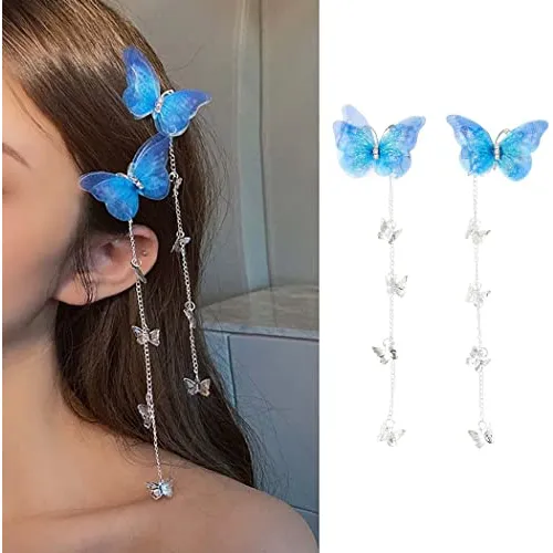Bartosi Mariposa De Pelo Clips Tejido Mariposas G19mb
