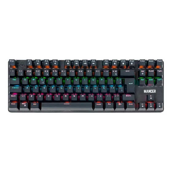 Teclado Mecanico Mancer Shade Mk3, Rainbow, Switch Vermelho