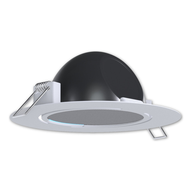 Suporte De Embutir No Teto Compatível Com Alexa Echo Pop Cor Branco - Redondo Suporte De Embutir No Teto Compatível Com Alexa Echo Pop Cor Branco - Redondo