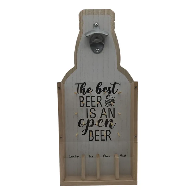 Destapador Abridor De Botellas Para Pared Con Juego