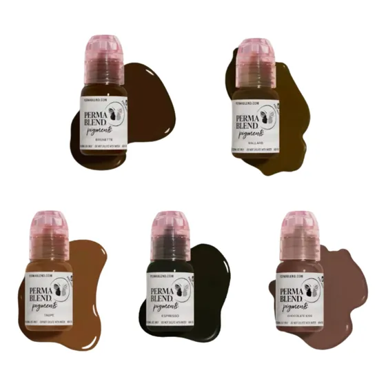 Pigmento Permablend Tonos Cejas 15 Ml Micropigmentación