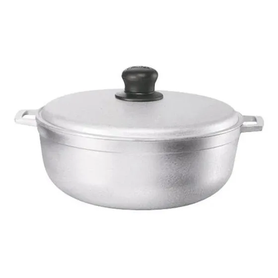 Caldero De Aluminio Minalum 26cm Con Tapa