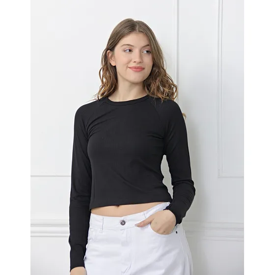 Remera Onyx Manga Larga Morley Basica Mujer