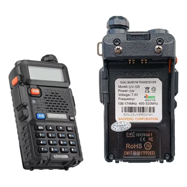 Frente Uv5r Para Radio Comunicador Reposiçao Walktalk + Nf 