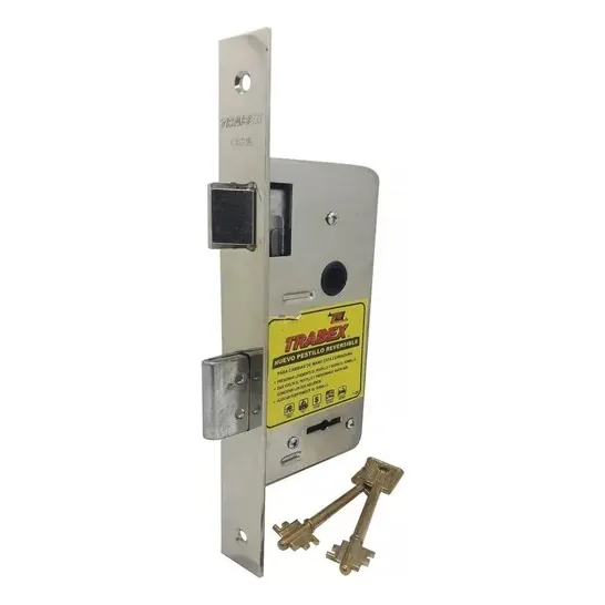 Cerradura Puerta Principal Exterior Rectangular Trabex 6624