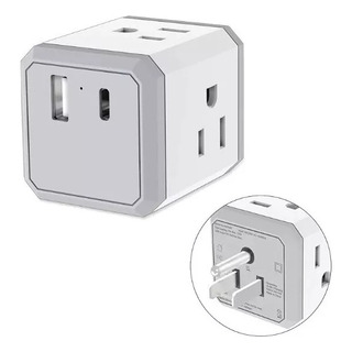 Cubo Contacto Enchufe Multicontacto 4 Salidas 1 Usb 1 Tipo C Cubo Contacto Enchufe Multicontacto 4 Salidas 1 Usb 1 Tipo C