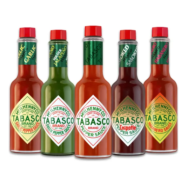 Kit Molho Pimenta Tabasco 60ml - 5 Sabores Diferentes