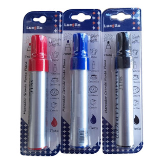 3pz Plumones Jumbo Negro Rojo Azul Punta Plana Papelería 3pz Plumones Jumbo Negro Rojo Azul Punta Plana Papelería