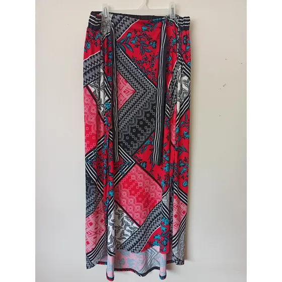 Falda Larga Floreada Para Damas Tallas Xl Ancha Importada
