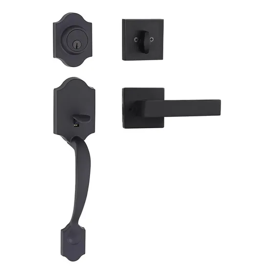 Banna Cerradura De Puerta De Entrada De Casa Moderna Elegante Negra 2 Es Extensible De 60 Mm A 70 Mm Cerradura De Seguridad Cerraduras Para Puertas Manija De Puerta Chapas Para Puertas