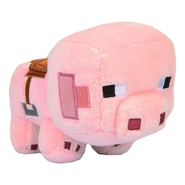 Jinx Minecraft Happy Explorer - Peluche De Cerdo Con Silla D