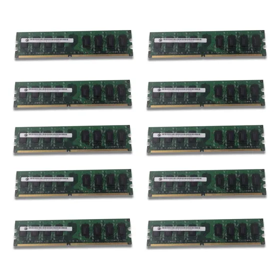 Kit Com 10x Memórias Desktop 2gb Ddr3 Positivo 800mhz,667mhz