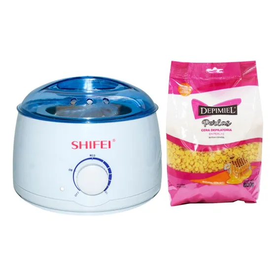 Combo Depilacion Olla + Cera En Perlas Natural 800gr