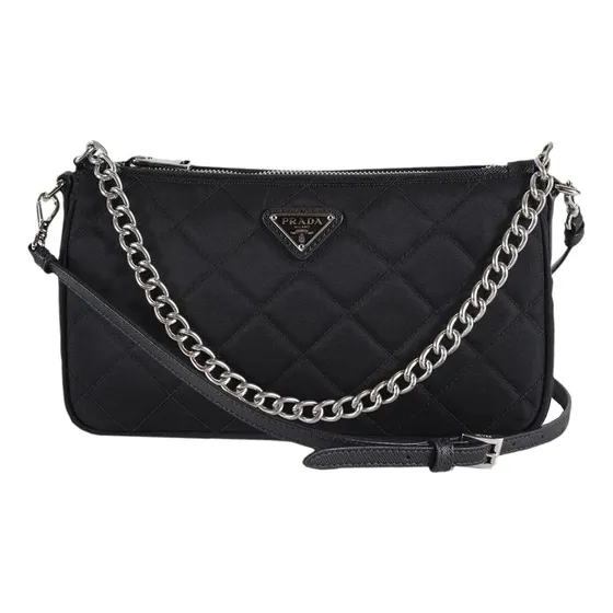 Bolso De Hombro Convertible Con Cadena De Nailon Tessuto Aco