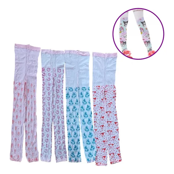 Lote Mayorista X 100 Medias Cancan Estampadas Nenas Premium