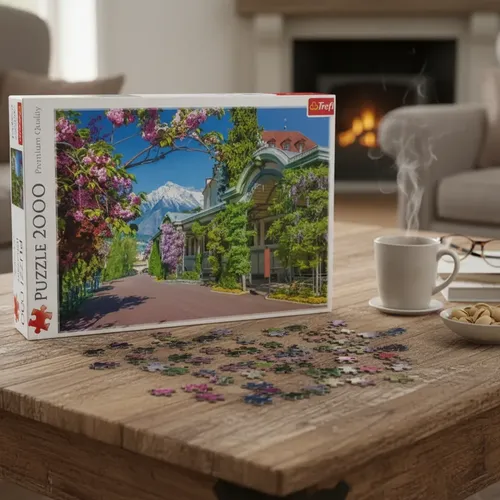 Educa Puzzle De 3000 Piezas Para Adultos – Puesta De Sol En Lago Di Como, Medidas 120 X 85 Cm, Incluye Servicio De Pieza Perdida, A Partir De 14 Años
