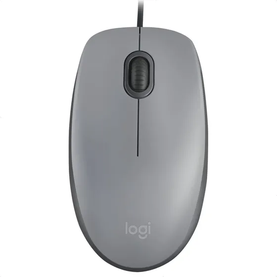Logitech M110 Silent, Mouse Usb / Clics 90% Más Silenciosos Color Gris