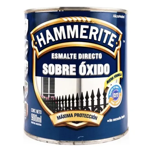 Esmalte Directo Sobre Oxido Hammerite Gold Forjado 900ml