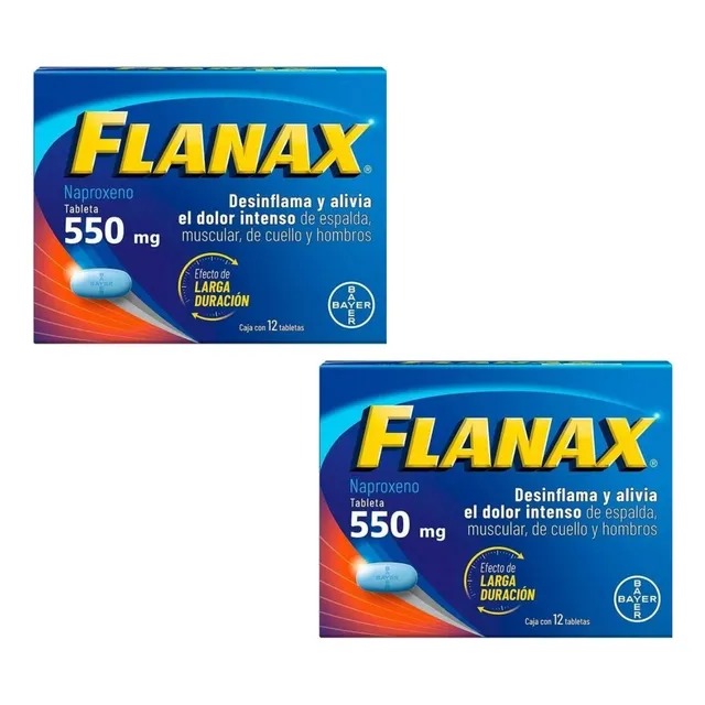 Flanax 550 Mg C/12 Tab Pack C/2 Cajas