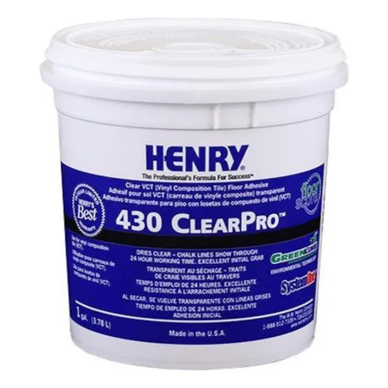 Pegamento Multiuso Pisos Lvt Vinil De Losa Y Rollo 1gl Henry