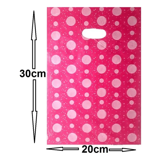 Bolsa Tipo Boutique Plástica 20x30cm Estampadas 100 Bolsas