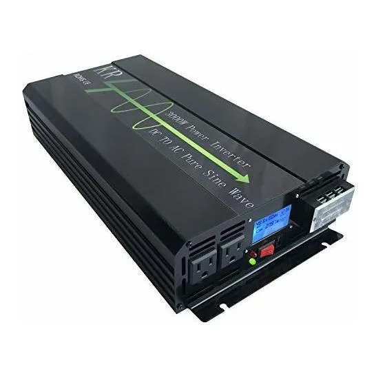 Transformador De Corriente Krxny Dc A Ac De 3000 W Con Lcd