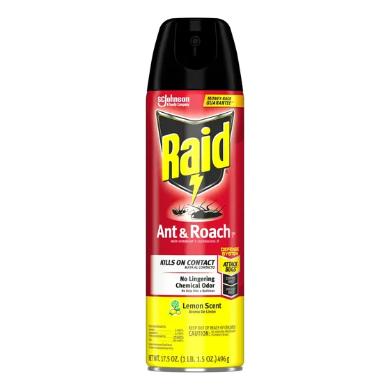 Raid Mata Insectos Hormigas Y Cucarachas Limon