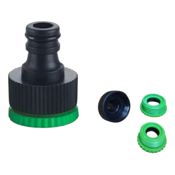 Conector Adaptador Llave 1/2, 3/4, 1 Pulgada // Color Negro Y Verde