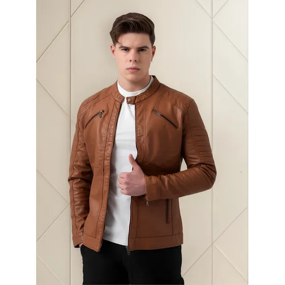 Chaqueta Campera Cuero Hombre Cd29