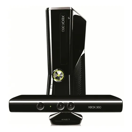 Microsoft Xbox 360 + Kinect Slim 250GB Holiday Value Bundle with Kinect cor preto - Excelente (Recondicionado)