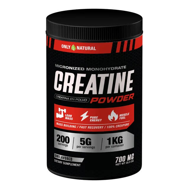 Creatina Monohidratada En Polvo 1 Kg - Only Natural Sin Sabor