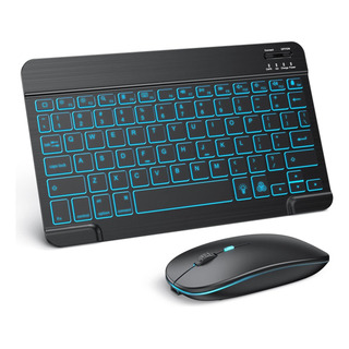 Tecurs Bluetooth Keyboard And Mouse Combo Para iPad - Teclad Tecurs Bluetooth Keyboard And Mouse Combo Para iPad - Teclad