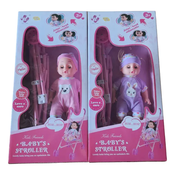 Bebote Zippy Toys Con Cochecito 50 Cm Juguete