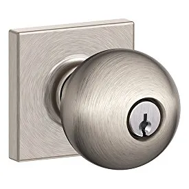 Pomo Schlage F51a Orb 619 Col Orbit Con Borde Collins Con Ll