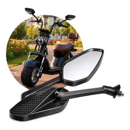 Retrovisor Esportivo Universal Scooter Elétrica Rosca 8mm