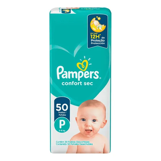 Fralda Pampers Confort Sec P 5 À 8 Kg