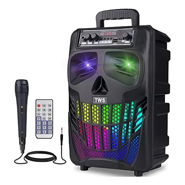 Eifer - Altavoces Bluetooth Con Diseño De Calavera