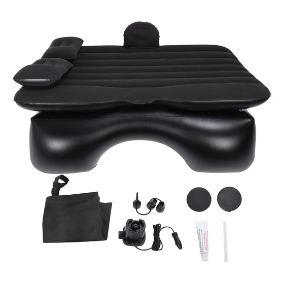 Cama Inflable Colchón De Auto Asiento Trasero + Bomba D Aire