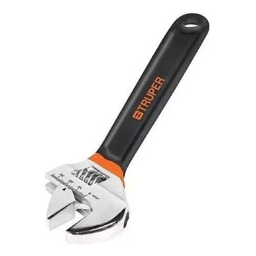 Llave Perico 8'' X 5/16'' Cromada Plastisol Truper 15510 Color No Aplica