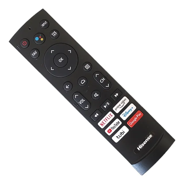 Control Remoto Compatible Con Hisense Smart Tv Netflix Primevideo Disney+