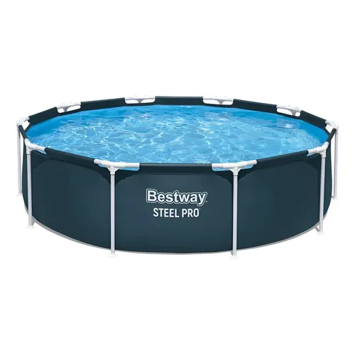 Piscina Estrutural 4678l Deluxe Rattan Circular Bestway Cor Marrom