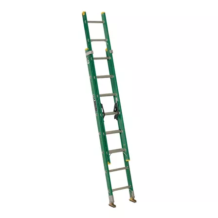 Escalera Extensible Profesional Fibra Vidrio 8+8 Escalones