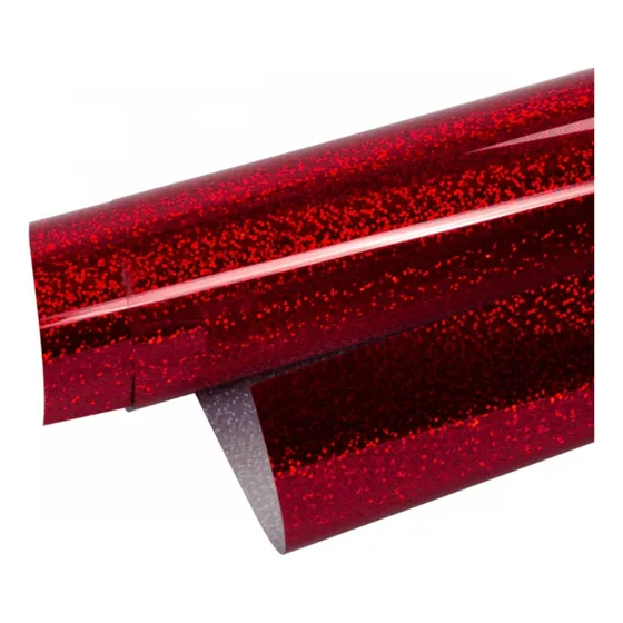 Papel Foil 2 Hojas Tamaño A4 Rojo Holografico