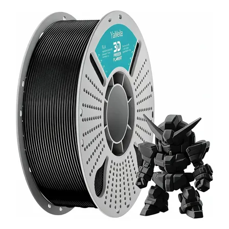 Filamento Pla Matte Yameite 1,75mm 1kg Para 3d ±0.02mm Preto