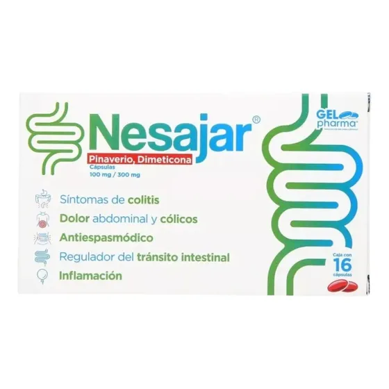 Nesajar cápsula 100 mg/300 mg, 16 cápsulas